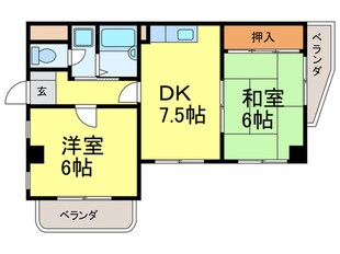 ４丁目ヴィレッヂの物件間取画像